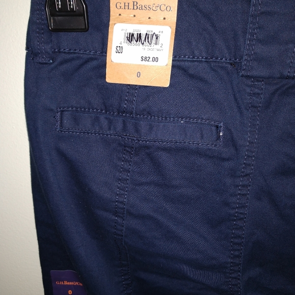 GH Bass Straight Leg Pant Size 0 Blue - Picture 3 of 5